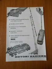 MOTORI MANIERO AUTOTORRI CARRELLI TRATTORI AUTOSCALE MOTOSCALE PADOVA 1960