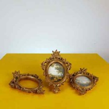 cornici vintage ovali 3 pezzi