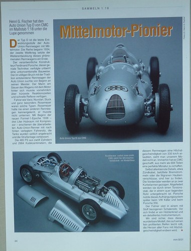Auto union type 1938 - d, 1-18