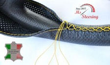 PER LAND ROVER FREELANDER 1 96-04 - PERF NERO COPRIVOLANTE IN PELLE GIALLO