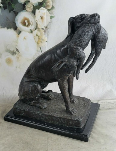 Caccia cane coniglio vintage - cane,