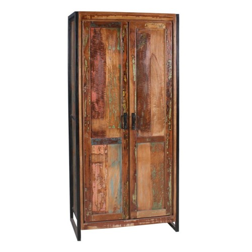 Armadio ante legno metallo - armadio,