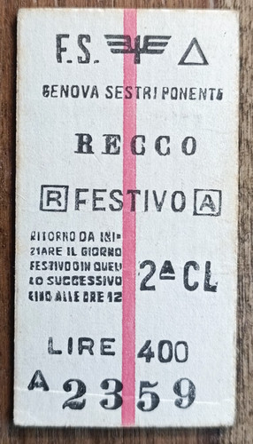 1973 recco ferrovie dello - recco,