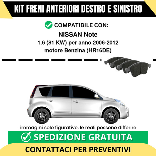 Pastiglie freno anteriori per - freno,