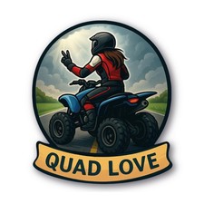 Adesivo Quad Love Donna su