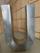 Lettera "U" Seletti Home Metalvetica in metallo, altezza cm.35