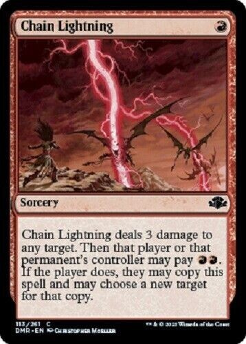 Mtg chain lightning - chain,