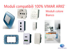 VIMAR ARKE Arkè SERIE COMPATIBILE BIANCA PRESE, INTERRUTTORI, DEVIATORI, USB
