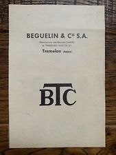 Pagine Movimento Orologio Beguelin Marconi Rolco Unicorno Ecc.