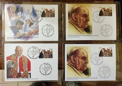 Cartoline francobolli papa - cartoline,