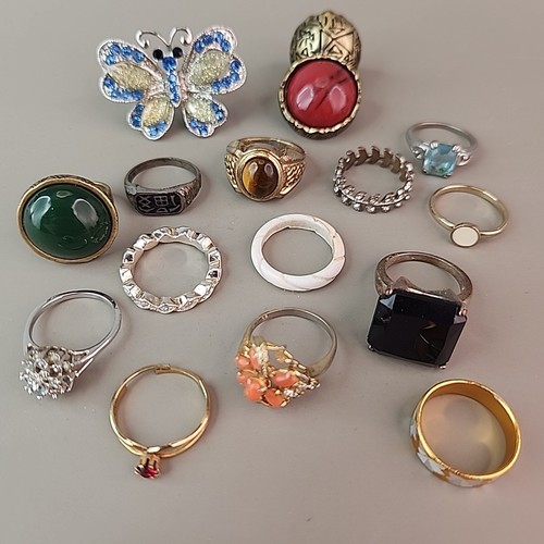 Anello lotto strass fasce - strass,