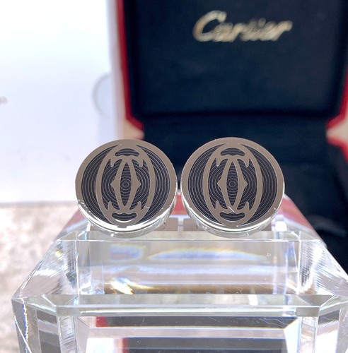 Gemelli cartier neri doppia - gemelli,
