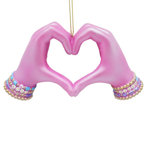 Ornamento mani cuore - , placcato