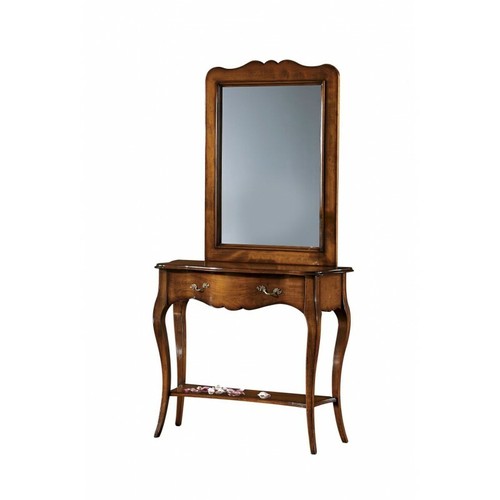 Consolle con specchio noce - con,