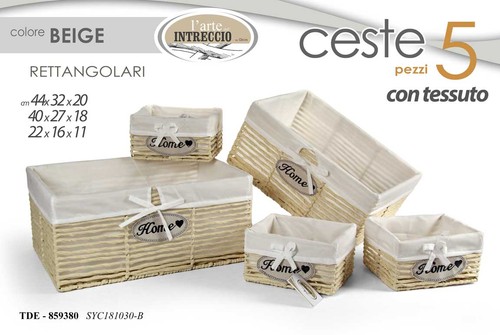 Set ceste beige vimini - 5,