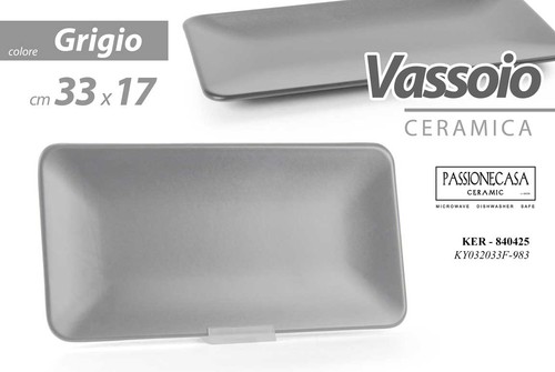 Vassoio piatto rettangolare