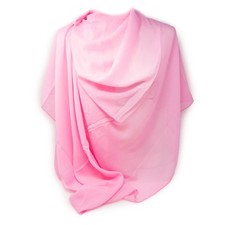 Stola donna rosa di chiffon