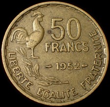 Moneta gallo Francia 50