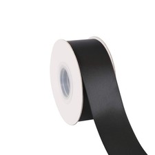 Nastro di raso doppia faccia largo 1,5" 25 iarde (030-nero), set per confezione regalo...