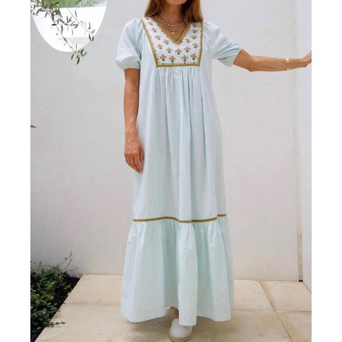 Maxi abito blu voto hayes - ex,