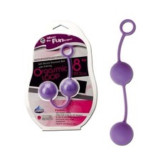 20116 ORGASMIC LOOP CHINEASE BALLS 100% SILICONE 2 PALLINE VAGINALI VIOLA 36 MM