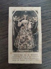 Antegnate, Madonna del Rosario, Holy Card, 1940