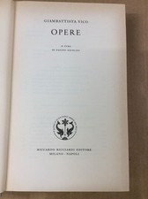 Libro - VICO Giambattista - OPERE.