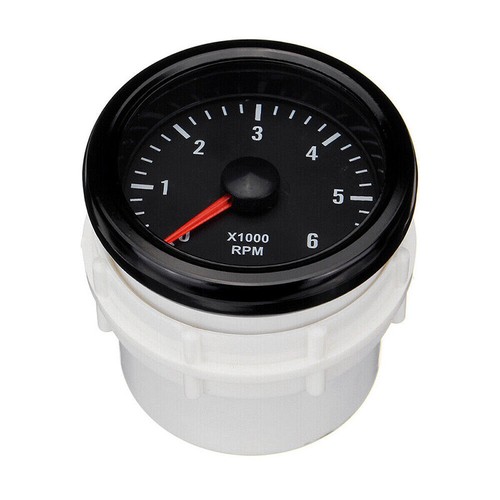 Contagiri 12v 52mm 6000 rpm - 12v, 0-6000