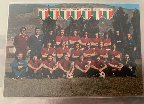 Football torino fc cartolina - torino,