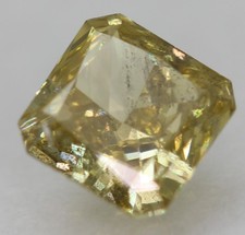 0.30 Carato Int Giallo SI2 Splendente Naturale Estratto Dalla Terra Diamante