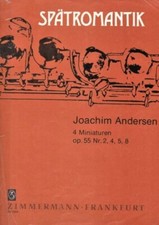 Joachim Andersen - 4 Miniaturen Op. 55 per Flauto e Pianoforte - Zimmermann