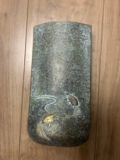 Antico vaso di fiori in bronzo, oggetto d'epoca, oggetto decorativo da collez...