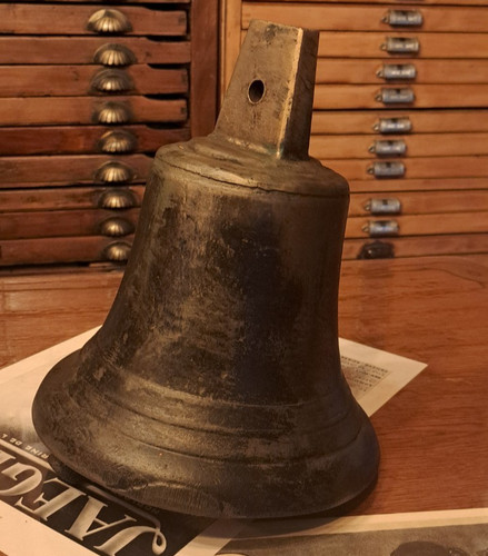 Antica campana bronzo xix - antica,