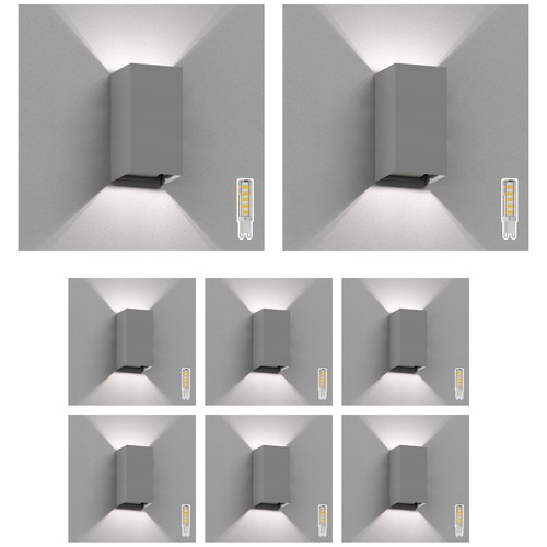 Cubel lampada parete per - 8x, da