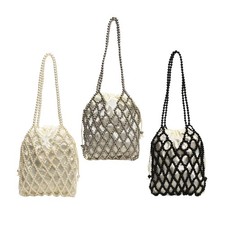 Borsa a tracolla con perline