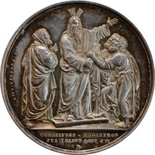 Medaglia  AG  Papa Pio IX Anno III SPL Non Comune "Riforme Legislative"