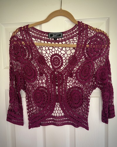 Zashi cardigan all'uncinetto