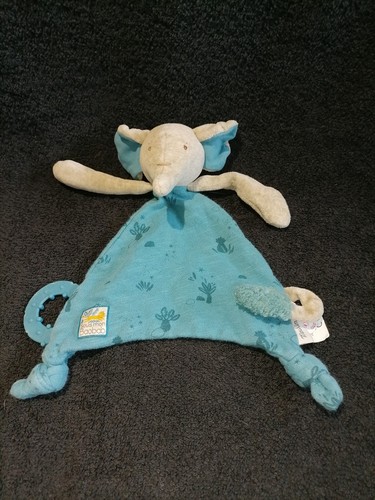 Doudou plat éléphant - , gris