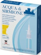 ACQUA DI SIRMIONE -ACQUA SULFUREA IGIENE NASO GOLA ADULTI BAMBINI 6 FLACONI 15ML