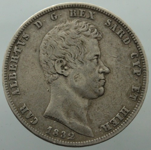 Lire 1832 regno sardegna - 5,