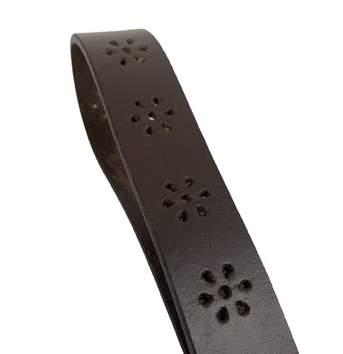 Bella black leather belt - black,