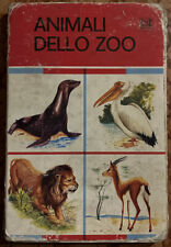 Libro cartonato pieghevole ANIMALI DELLO ZOO. AMZ Milano 1978