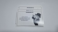 MONOPOLI 16 Carte Probabilita Come foto italiano Hasbro Gioco Società Tavolo