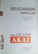 AKAI AM-2200 Manuale di servizio Amplificatore Stereo Originale