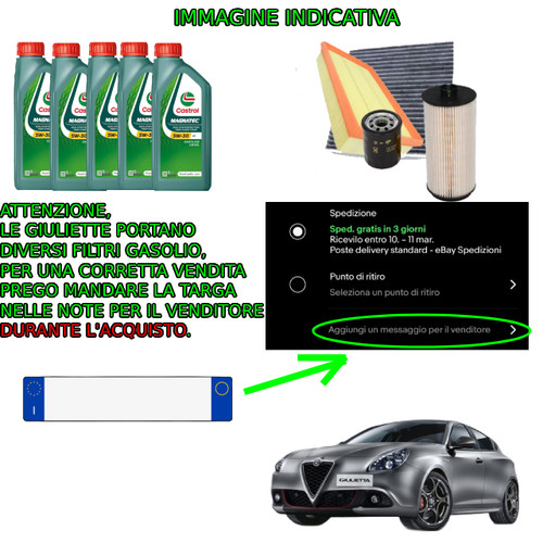 Kit tagliando filtri olio - kit, +