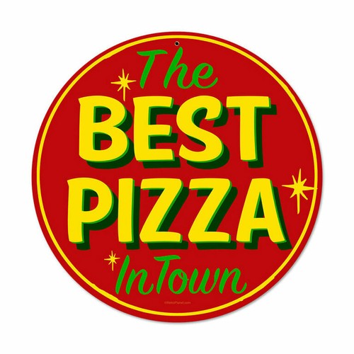Insegna targa latta best pizza - insegna,