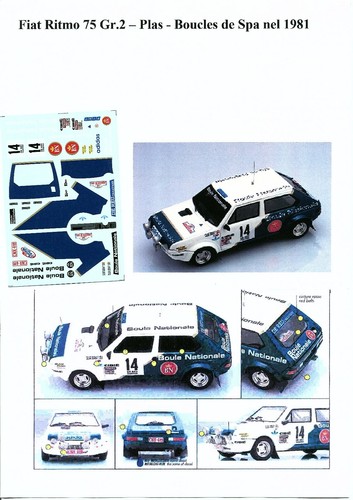 Decal fiat ritmo 2 - -,