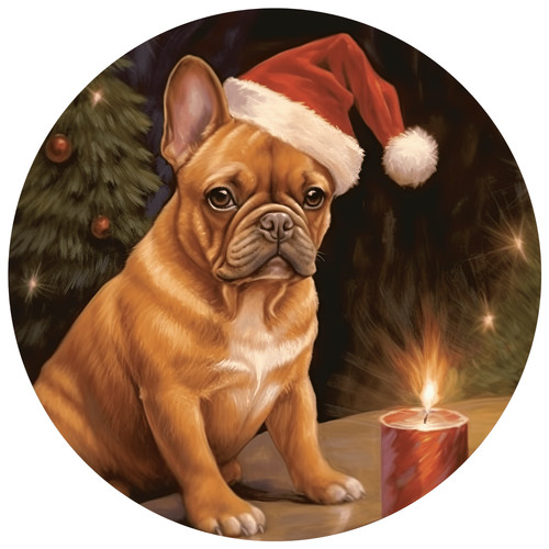 Bulldog francese cane - , auto