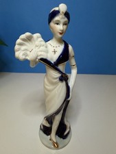 Elegante statua donna - , in