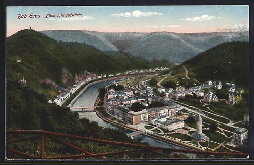 Bad ems vista - ems,, verso